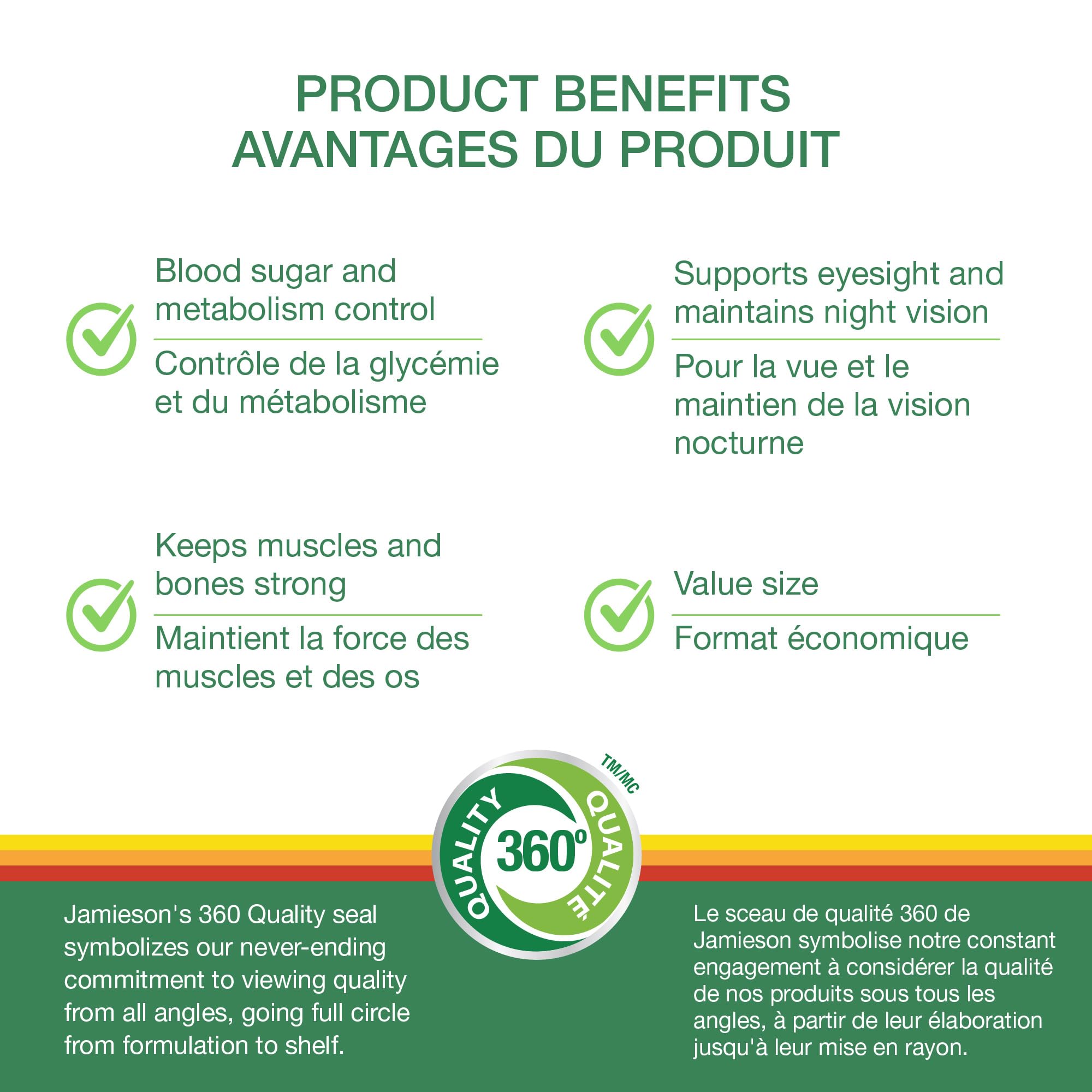 Jamieson 100% Complete Multivitamin For Men 50+, with Siberian Ginseng, Lutein, and More Magnesium. Supports Immunity, Energy, Overall Health, Eye Support, and Bone Health, Gluten-Free, One Per Day, 160 Caplets 🍁 All In One Marketplace Canada