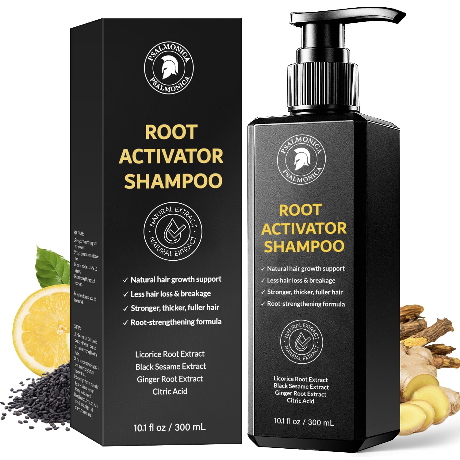 Root Activator Shampoo: 300ML Natural Volume Hair Loss Thickening Shampoo With Rosemary Strengthens Hair & Soothes Scalp For Men 🍁 All In One Marketplace Canada