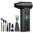 Compressed Air Duster kit-Blower-pc Duster Electric-130000RPM- Replace Compressed air can-Keyboard Clean-car Mini Snow Blowers-Car Dryer air Blower-Jet Fan-No air Canned dusters for Cleaning 🍁 All In One Marketplace Canada