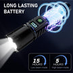 Rechargeable Flashlight 2 Pack, 990000 High Lumens LED Flash Light, Brightest Zoomable Lampe with LCD Digital Display, 5Modes Super Bright Flashlights, Powerful Tactical Flashlight for Outdoor, Gift 🍁 All In One Marketplace Canada