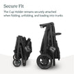 UPPAbaby Cup Holder for Vista, Cruz, Minu Strollers - Quick, Intuitive Attachment + Removal - Securely Holds Various Size Beverages - BPA Free + Dishwasher Safe - Folds Attached 🍁 All In One Marketplace Canada
