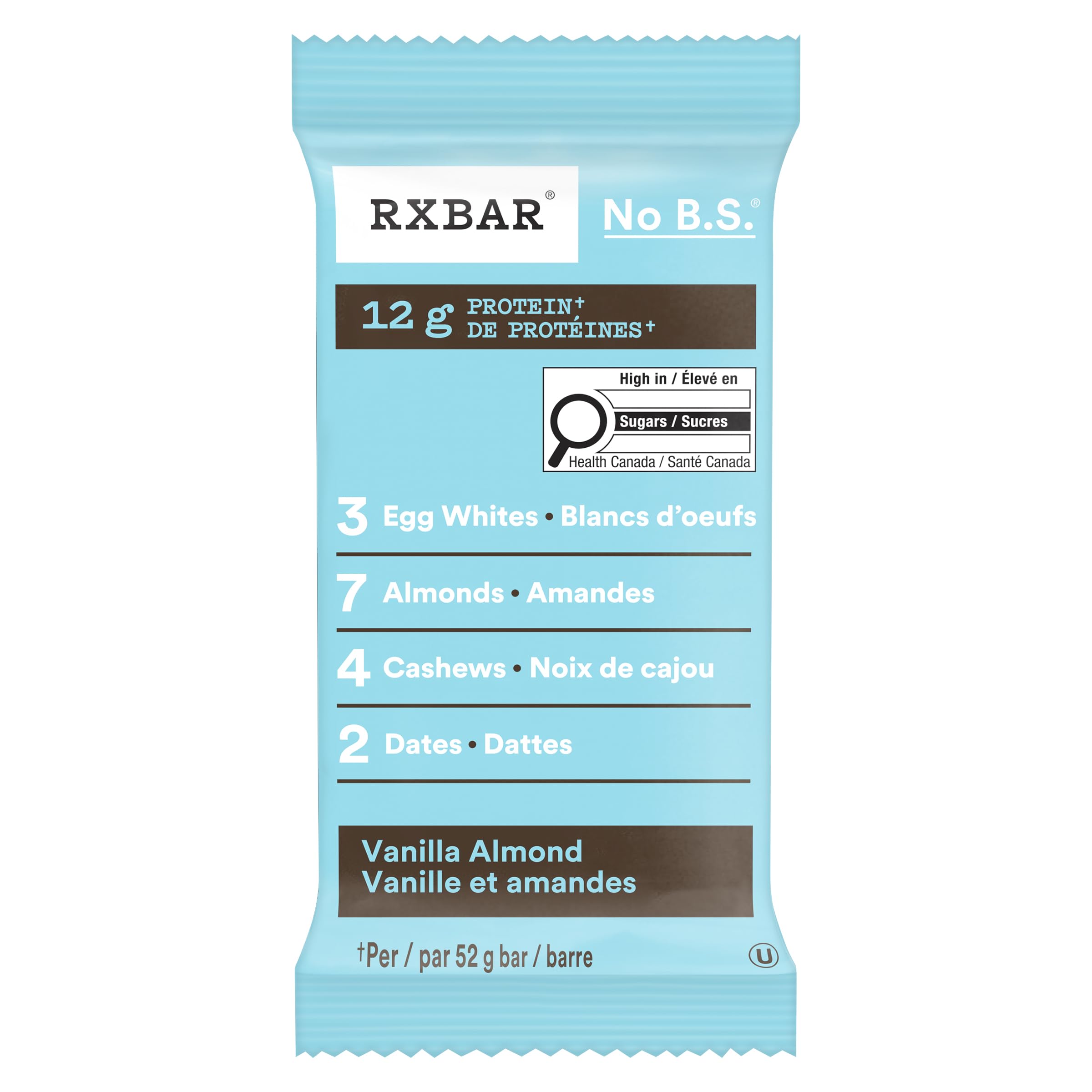 RXBAR Vanilla Almond Protein Bar 12 x 52 g 🍁 All In One Marketplace Canada