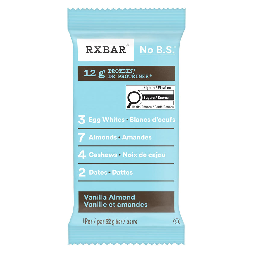 RXBAR Vanilla Almond Protein Bar 12 x 52 g 🍁 All In One Marketplace Canada