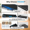 Walking Pad with 9% Incline, FOUSAE 3 in 1 6.2 MPH Treadmill for Home with Double Frame 330 LB Weight Capacity, 2.5 HP Under Desk Walking Pad Treadmill with 12 HIIT Programs, Magnetic Remote Control 🍁 All In One Marketplace Canada