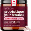 Womens Probiotic with Cranberry | 50 Billion CFU for Gut Health, Bloating Relief & Digestive Support | With Cranberry for Vaginal Health | Gut Health Supplements for Women | Made in Canada | 60 Ct. 🍁 All In One Marketplace Canada