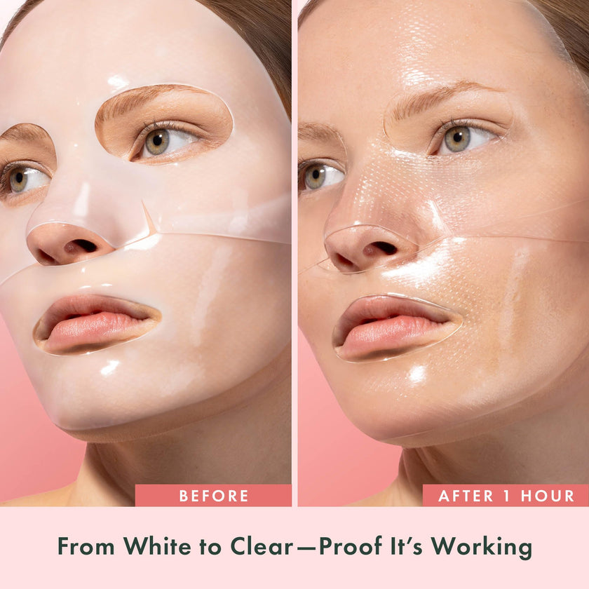 Rael Collagen PDRN Hydrogel Mask - Deep Hydration, Daily Face Masks for Face, Korean Skincare (4 Count) 🍁 All In One Marketplace Canada