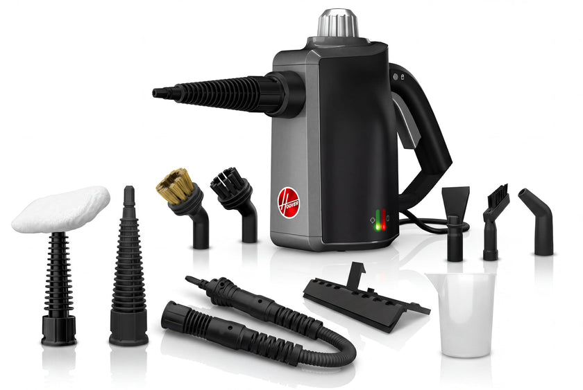 Hoover Portable Handheld Steam Cleaner, 10-in-1 Pressurized Steamer for Grout, Tile, Upholstery, Car Detailing, Kitchen & Bathroom | Chemical-Free, XL Spill-Proof Tank | WH25000CA 🍁 All In One Marketplace Canada