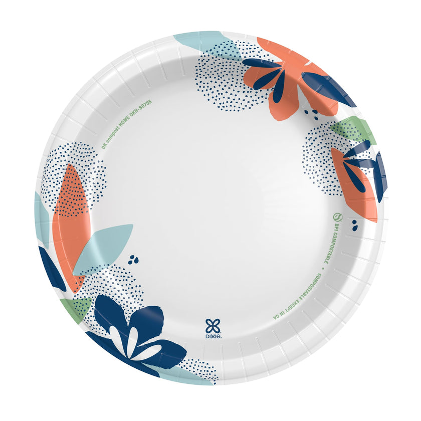 Dixie Large Paper Plates, 10 Inch, 150 Count, 2X Stronger, Microwave-Safe, Soak-Proof, Cut Resistant, Disposable Plates for Everyday Breakfast, Lunch, & Dinner Meals 🍁 All In One Marketplace Canada