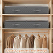 Budding Joy 90L Under Bed Storage Containers, Closet Organizers and Storage Bins, Foldable Underbed Storage Bags for Blankets, Towels, Comforter, Sweaters, Pillows, Linen Sheets, Wrapping Paper 🍁 All In One Marketplace Canada