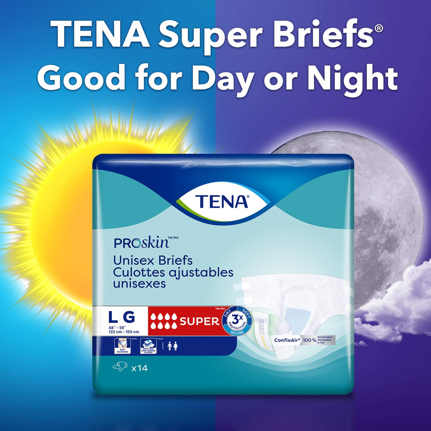 Tena Adjustable Incontinence Briefs, Super Absorbency, Large Waist, 26 Count 🍁 All In One Marketplace Canada