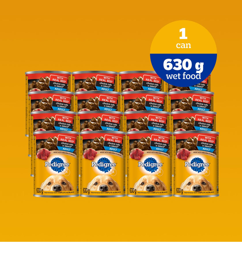 PEDIGREE Choice CUTS Adult Wet Dog Food, Real Beef Flavour, 630g (12 Pack) 🍁 All In One Marketplace Canada