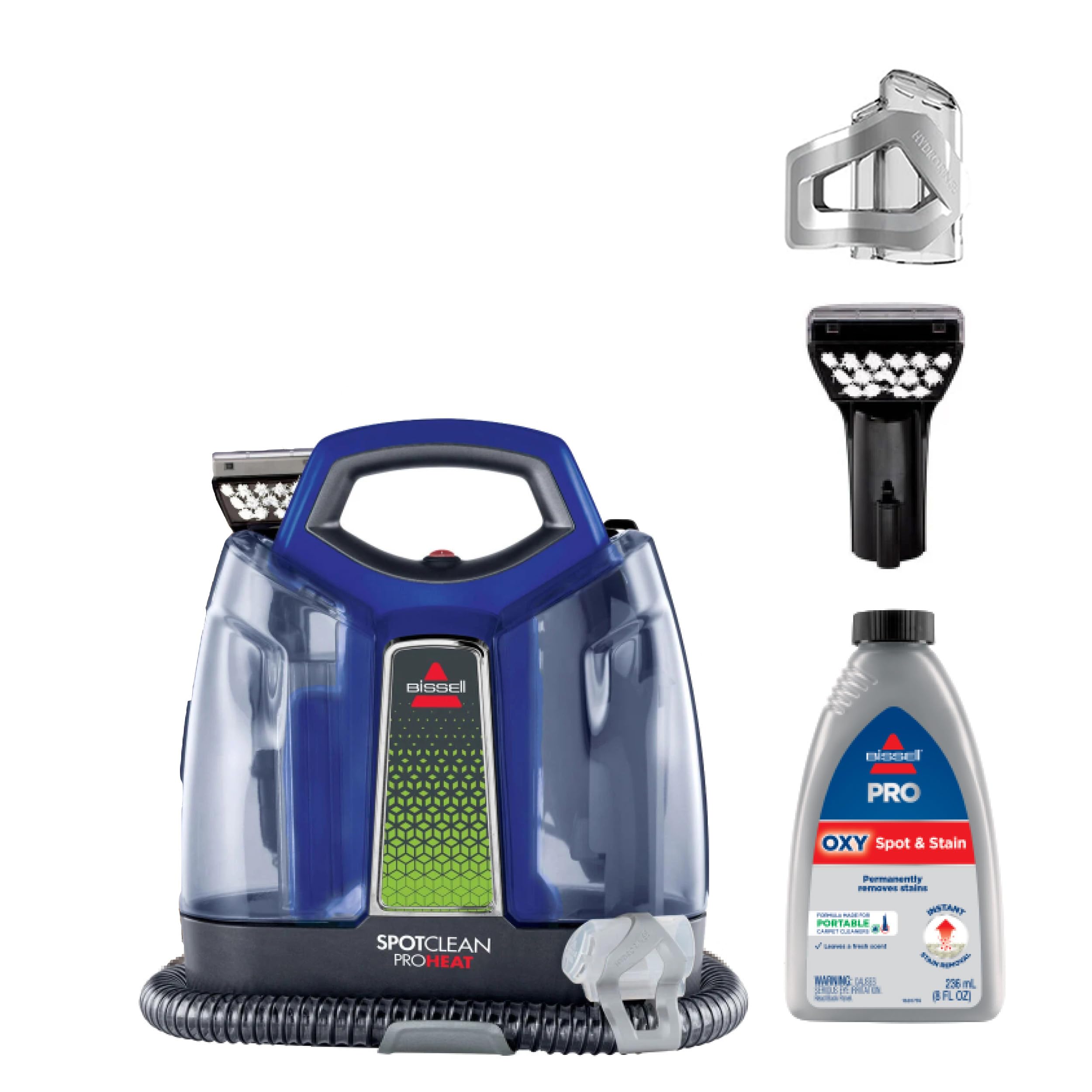 Bissell - Portable Carpet Cleaner - SpotClean ProHeat - For carpet and upholstery - Tough Stain and 3-in-1 Stair Tool and - HydroRinse Self-Cleaning 🍁 All In One Marketplace Canada