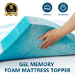 SakuraHome 2 Inch Memory Foam Mattress Topper, Soft Gel Infused Mattress Pad, Bed Topper, CertiPUR-US Certified, Queen Size 🍁 All In One Marketplace Canada
