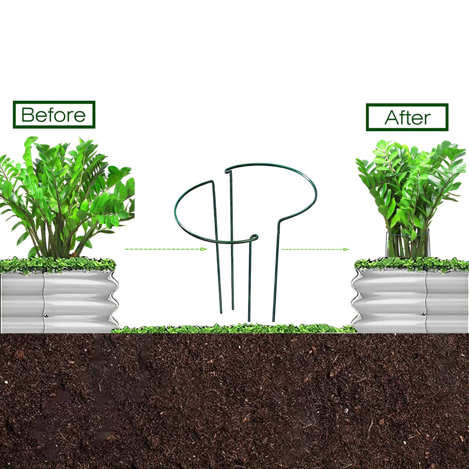 COATTOA Galvanized Raised Garden Bed, Raised Garden Boxes, 2 Pcs 6×3×1ft Outdoor Galvanized Planter Box, Garden Stock Tank Outdoor with Metal Plant Stakes, Garden Beds for Vegetables Planting 🍁 All In One Marketplace Canada
