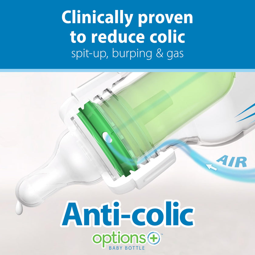 Dr. Brown's Natural Flow Anti-Colic Options+ Narrow Baby Bottle, 4 Ounce/120 ml 4 pack 🍁 All In One Marketplace Canada