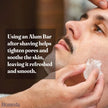 Homeda Alum Block for Shaving, Alum Stone Deodrant for Face (100g), Piedra De Alumbre Natural Bar for Underarm, Fitkari - Allum Rock with Storage Case (1 Piece) 🍁 All In One Marketplace Canada