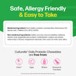 Culturelle Kids Daily Probiotic Chewable for Kids, With 100% Naturally Sourced Lactobacillus GG Strain, Most Clinically Studied Probiotic, Pediatrician Recommended, Berry Flavor, 60 Count Chews 🍁 All In One Marketplace Canada