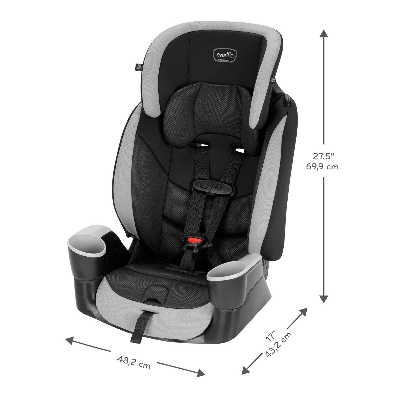Evenflo Maestro Sport Harness Booster Car Seat (Granite) 🍁 All In One Marketplace Canada