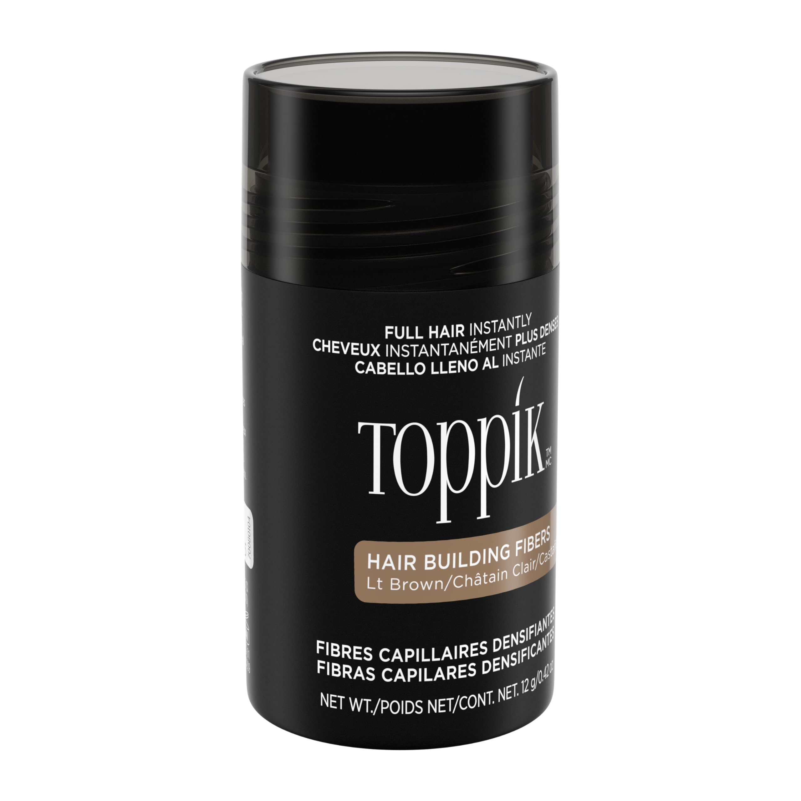 TOPPIK Hair Building Fibers,12 g, Fill In Fine or Thinning Hair, Instantly Thicker Looking, Multiple Shades for Men & Women 🍁 All In One Marketplace Canada