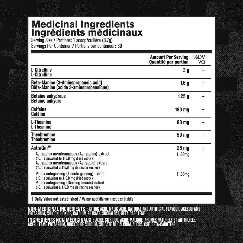 NITROSURGE Pre Workout Supplement - Endless Energy, Instant Strength Gains, Clear Focus, Intense Pumps - Nitric Oxide Booster & Preworkout Powder with Beta Alanine - 30 Servings, Sour Peach Rings 🍁 All In One Marketplace Canada