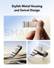 Lexar D40E 64GB Dual USB 3.2 Gen 1 Type-C Jump Drive, USB-C Flash Metal Housing Swivel Design Thumb Drive (Champagne Silver) 🍁 All In One Marketplace Canada