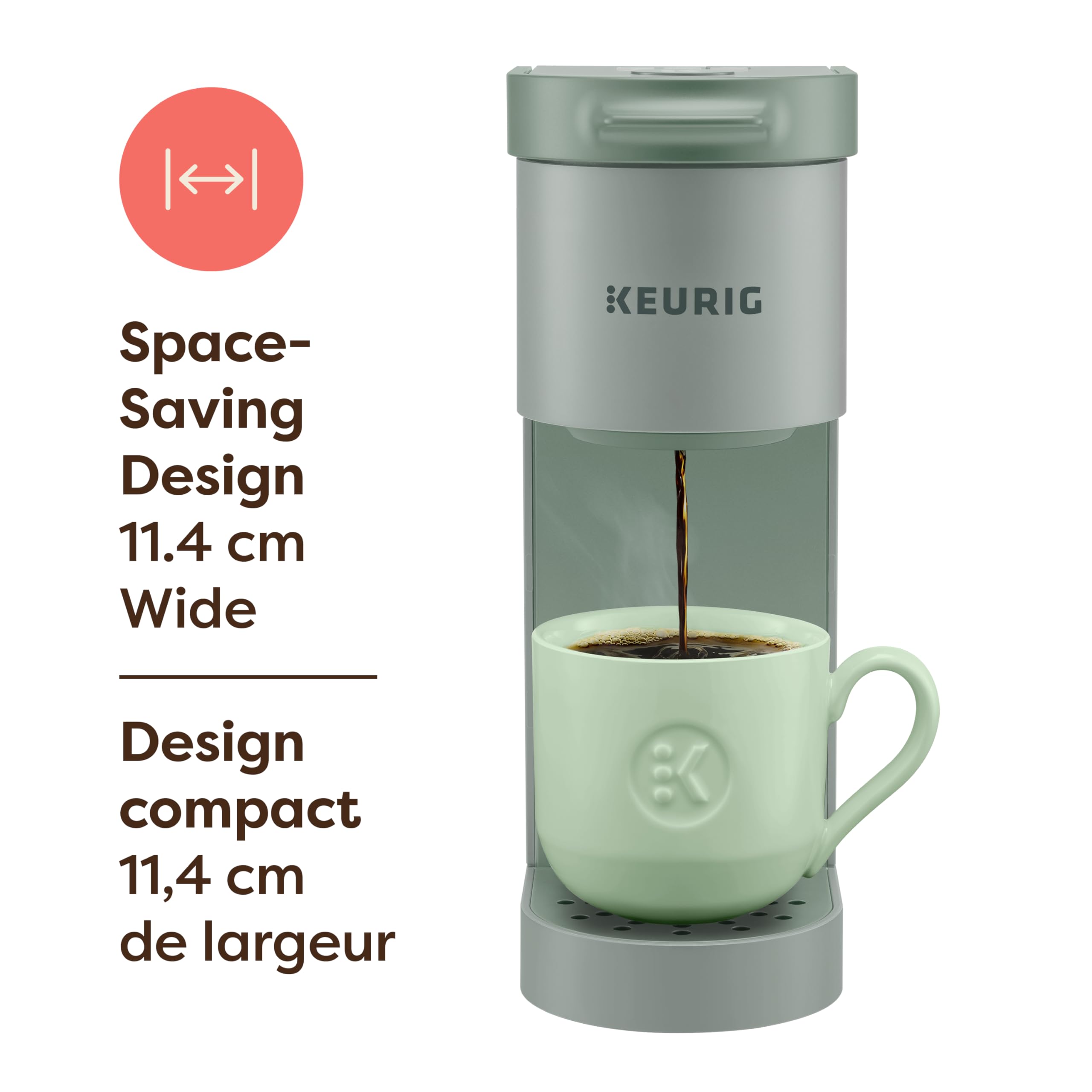 Keurig K-Mini Go Single Serve K-Cup Pod Coffee Maker, Sage 🍁 All In One Marketplace Canada