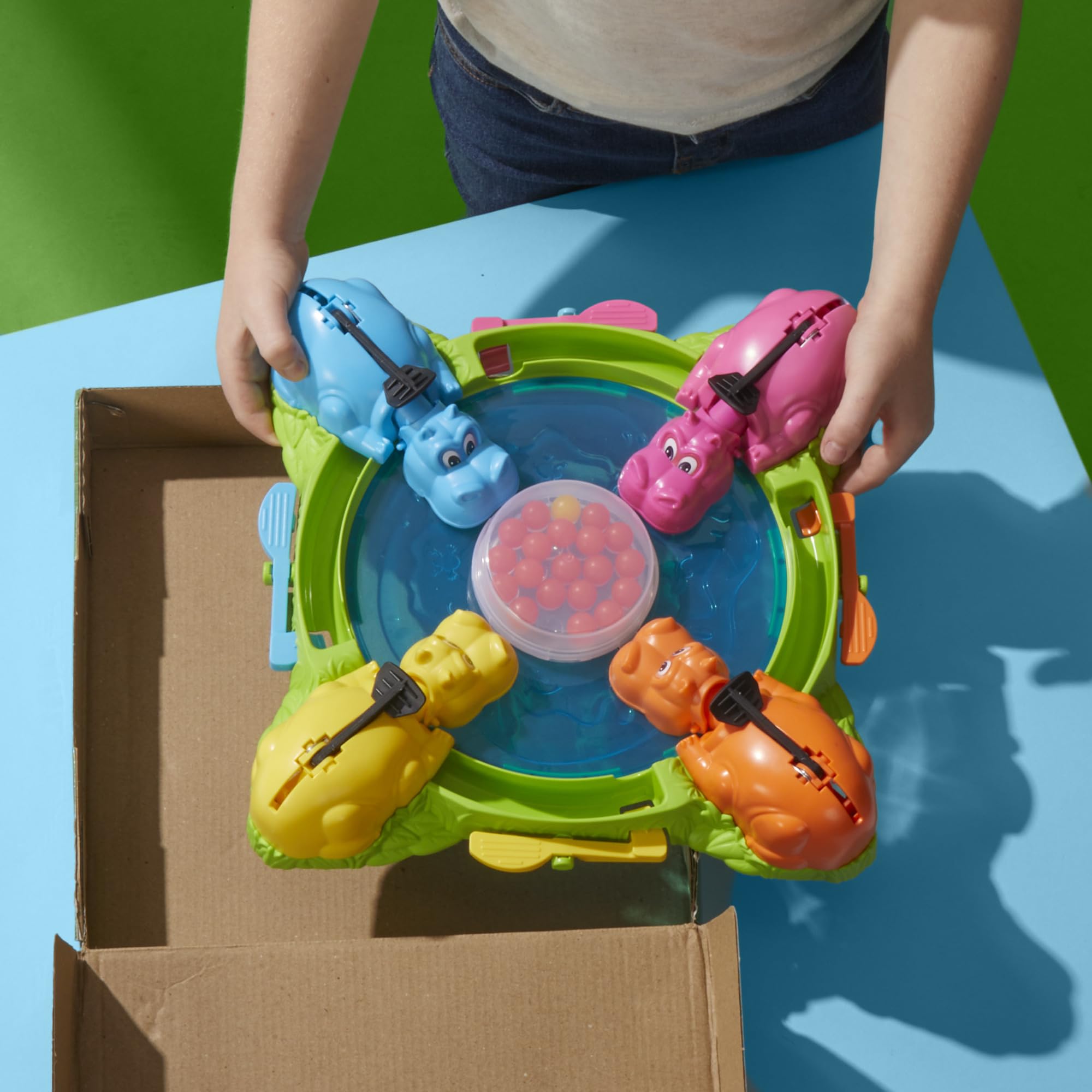 Hungry Hungry Hippos Game for Preschoolers | with Instant Marble Relaunch, Easy Set-Up & Storage| Ages 4 and Up | for 2 to 4 Players | Kids Games (English & French) 🍁 All In One Marketplace Canada