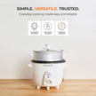 CUCKOO One Touch Rice Cooker 3-Cup (Uncooked) / 6-Cup (Cooked), Mini Rice Cooker & Warmer with Steamer Tray, Versatile Grain Cooker, Soup Maker, Auto Keep Warm, White (CR-0301C) 🍁 All In One Marketplace Canada