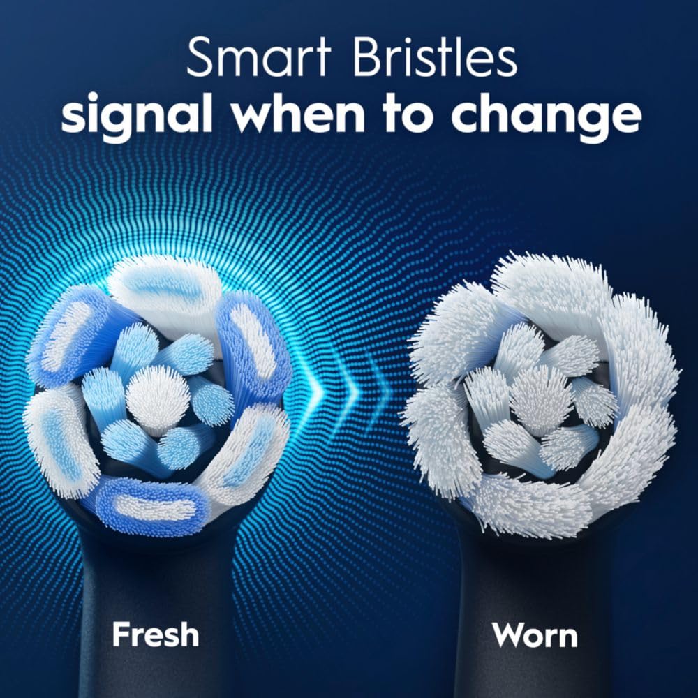 Oral-B iO Genuine Replacement Brush Heads, Black, 4ct Ultimate Clean + 1ct Gentle Care, 15 Month Supply, Compatible Exclusively with Oral-B iO Electric Toothbrushes, Not Compatible with any Other Series Including: Pro, Vitality, Smart, or Genius