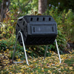 FCMP Outdoor IM4000 Dual Chamber Tumbling Composter Canadian-Made, 100% Recycled Resin - Outdoor Rotating Compost Tumbler Bin for Garden, Kitchen, and Yard Waste, Black (37 Gallon) 🍁 All In One Marketplace Canada