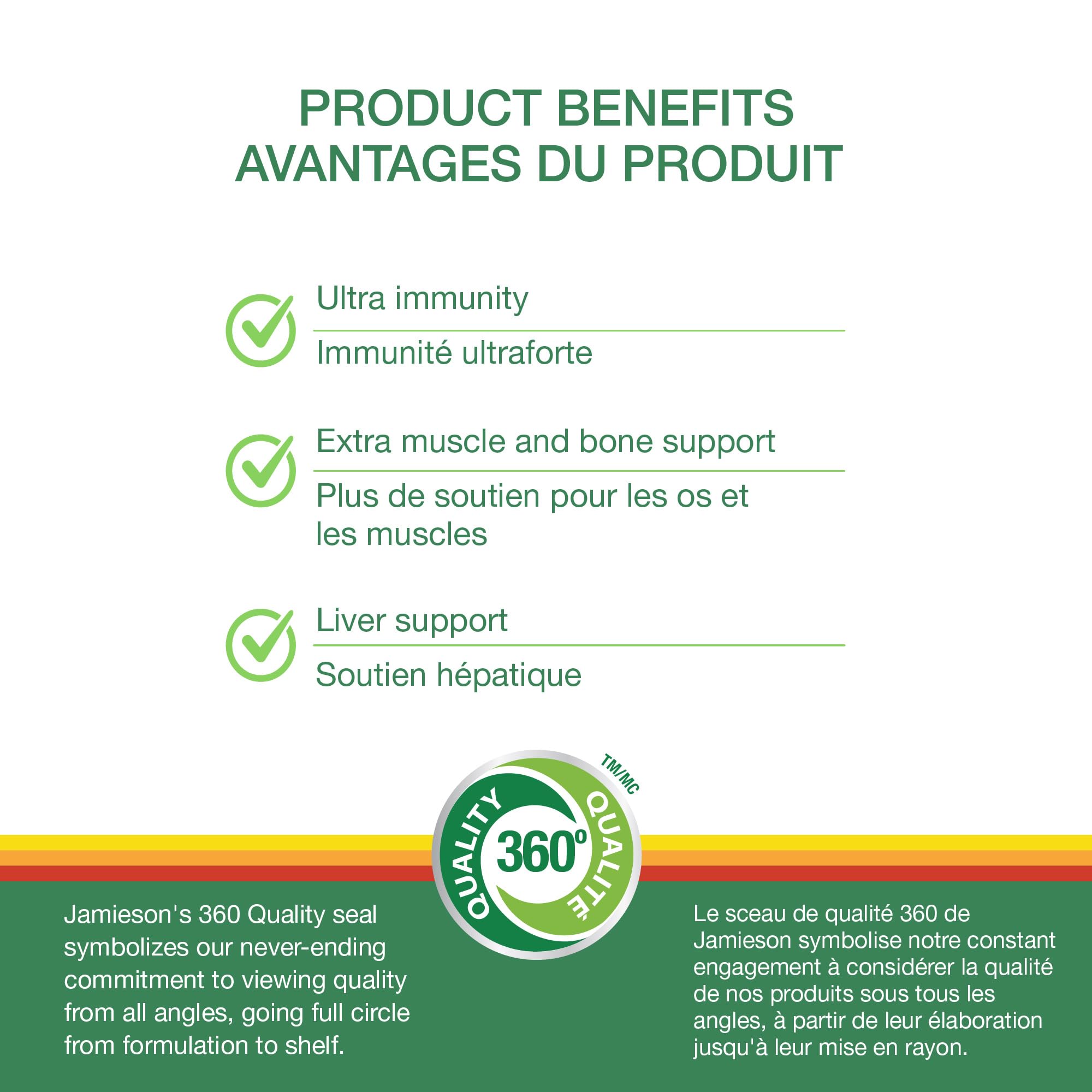 Jamieson 100% Complete Multivitamin Max Strength, with Higher Concentrations of Vitamin B, Vitamin C, and Vitamin D. Supports Immunity, Energy, and Overall Health, Gluten-Free, One Per Day, 115 Caplets 🍁 All In One Marketplace Canada