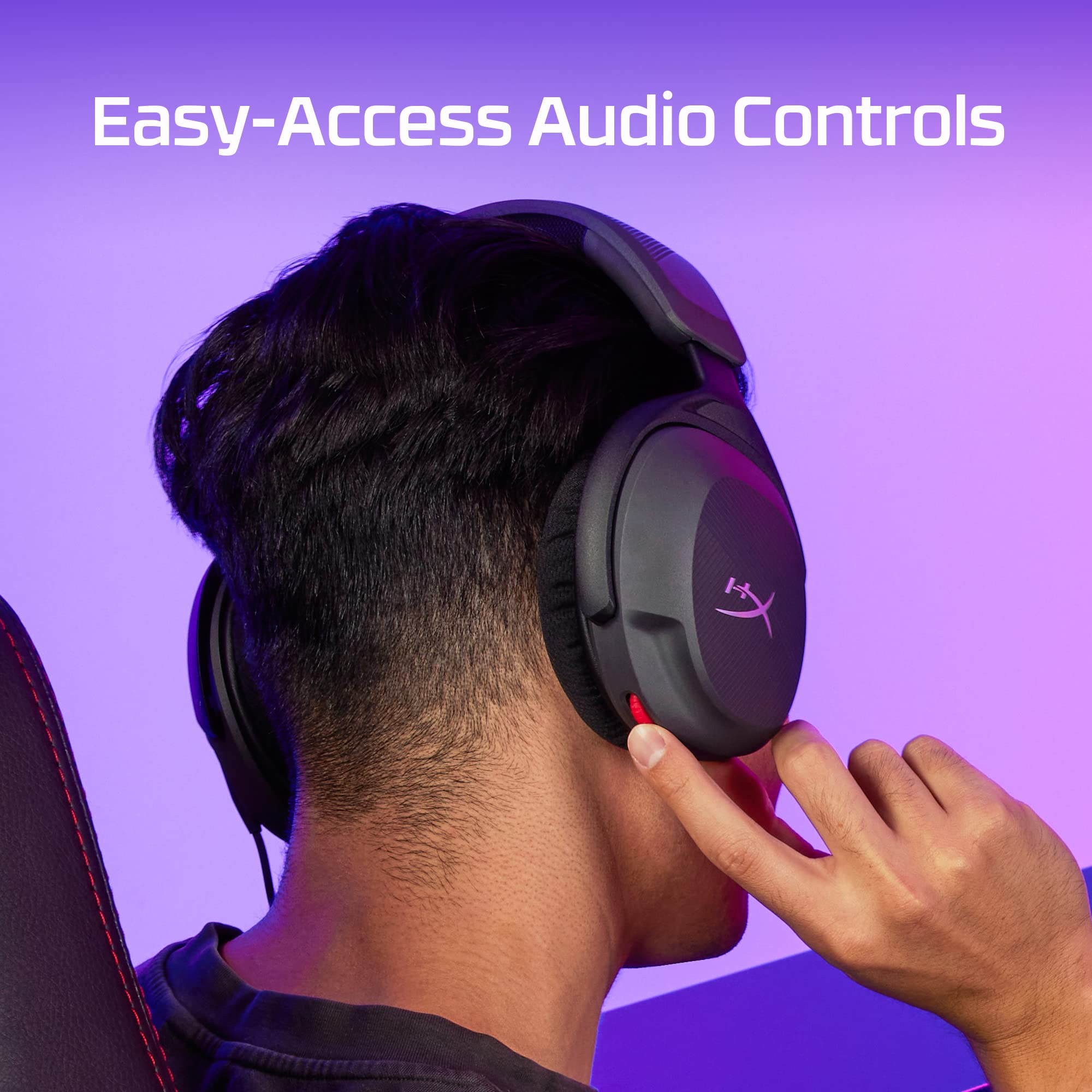 HyperX Cloud Stinger 2 Core – PC Gaming Headset, Lightweight Over-Ear Headset with mic, Swivel-to-Mute mic Function, DTS Headphone:X Spatial Audio, 40mm Drivers,Black 🍁 All In One Marketplace Canada