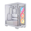 CORSAIR 3500X RS-R ARGB Mid-Tower PC Case – 3X Pre-Installed RS120-R ARGB Fans, GPU Anti-Sag Arm, Fits up to 10x 120mm Fans, Reverse Connection Motherboard Compatible – White 🍁 All In One Marketplace Canada
