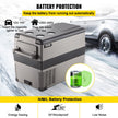 VEVOR 45L Portable Car Refrigerator 48 Quart LG Compact RV Fridge 12/24V DC & 110-240V AC Vehicle Car Truck Boat Mini Electric Freezer for Driving Travel Fishing Outdoor and Home Use -4°F-68°F, Grey 🍁 All In One Marketplace Canada
