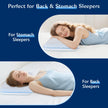 Ultra Thin Pillow for Sleeping- Cooling Gel Flat Pillow for Stomach and Back Sleepers, Slim Stomach Sleeping Pillows, Low Profile Memory Foam Pillows with Washable Cover 🍁 All In One Marketplace Canada
