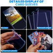 ZENOWICK 200 Packs Card Sleeves Hard, Top Loaders for Cards 3