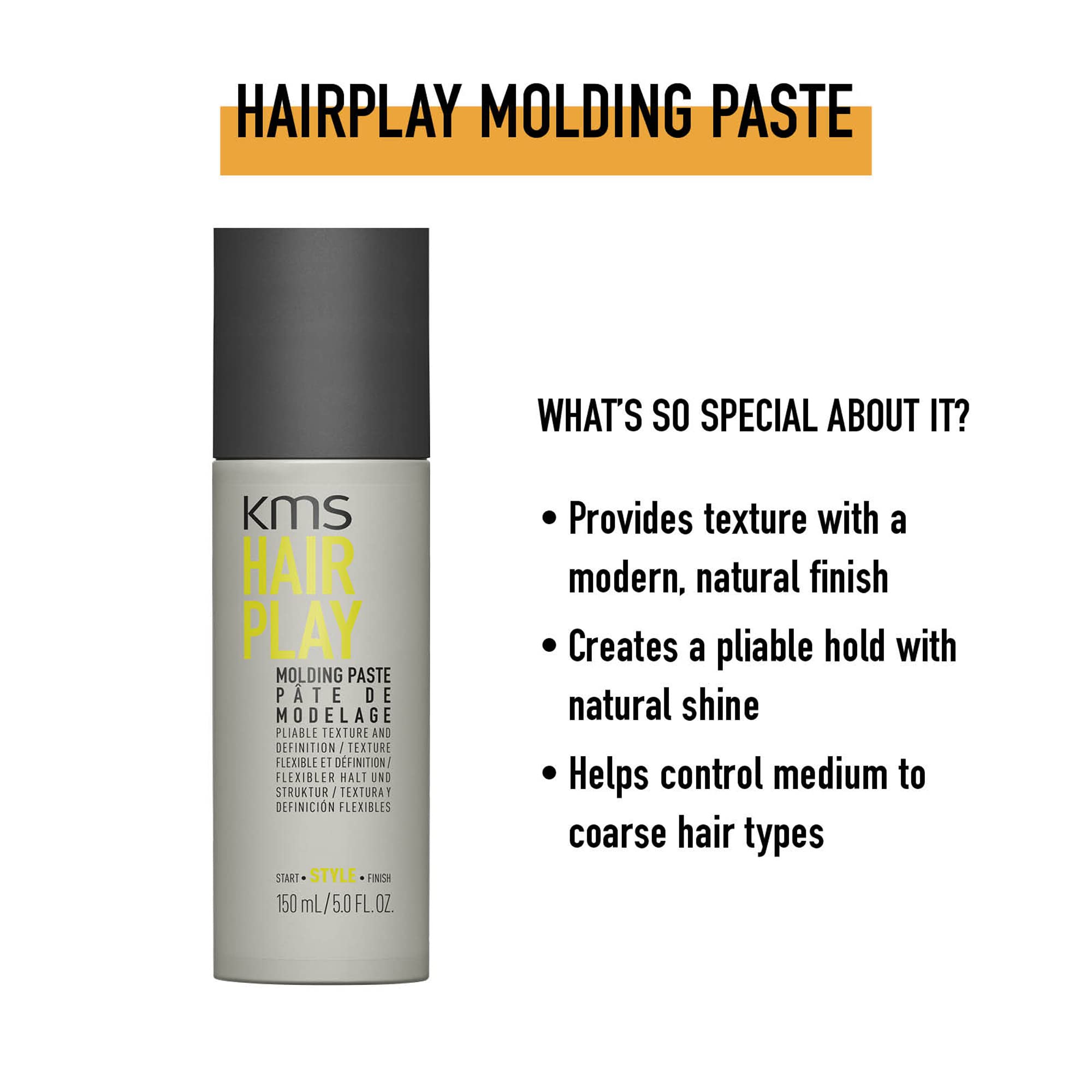 KMS HAIRPLAY Molding Paste, 5 Fl Oz 🍁 All In One Marketplace Canada