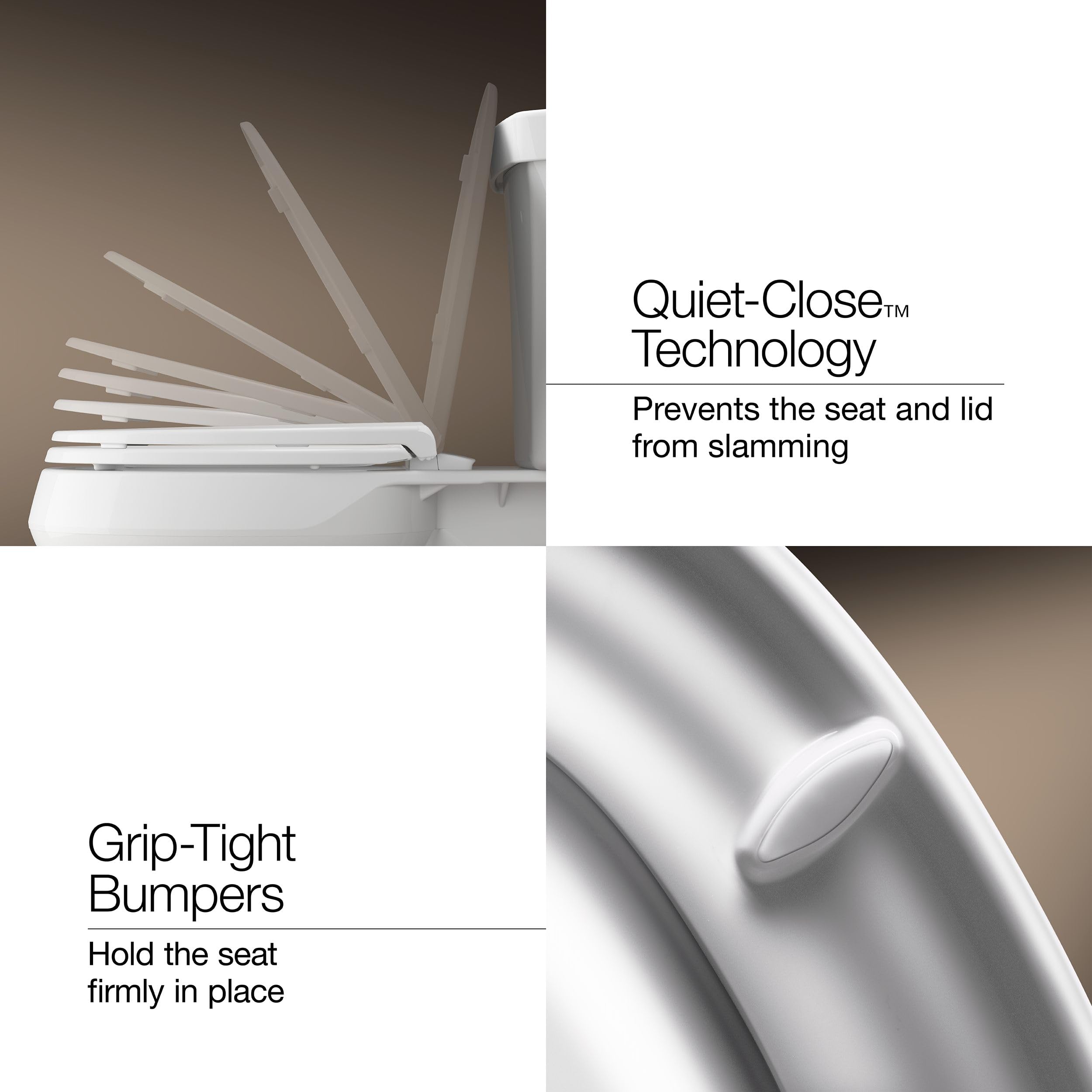 Kohler 4636-RL-0 Cachet ReadyLatch Quiet Close Elongated Toilet Seat, White 🍁 All In One Marketplace Canada