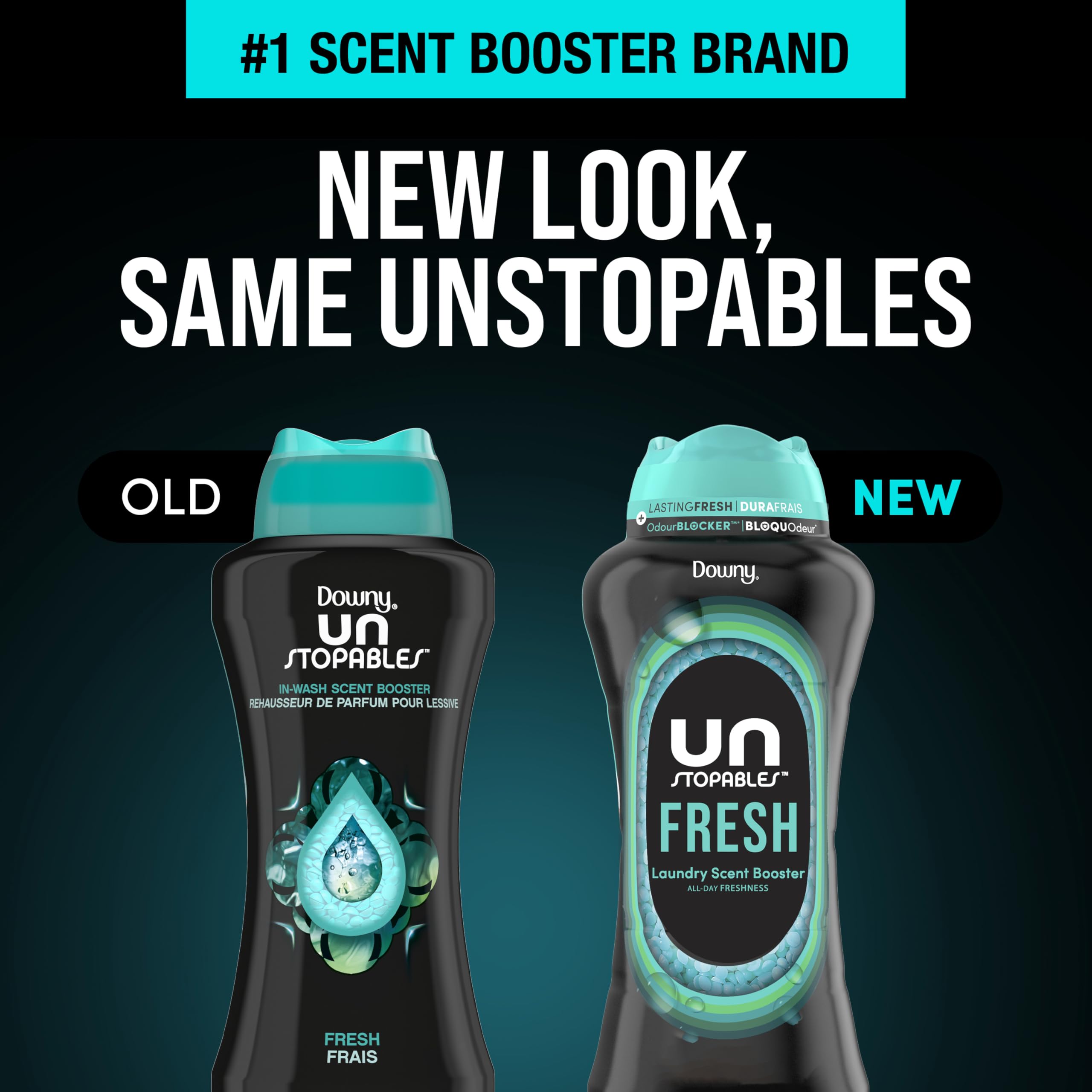 Downy Unstopables In-Wash Laundry Scent Booster Beads, Fresh, 853 Grams 🍁 All In One Marketplace Canada