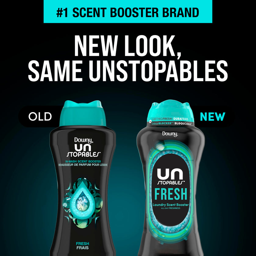 Downy Unstopables In-Wash Laundry Scent Booster Beads, Fresh, 853 Grams 🍁 All In One Marketplace Canada