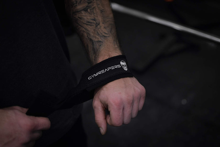 Gymreapers Lifting Wrist Straps for Weightlifting, Bodybuilding, Powerlifting, Strength Training, & Deadlifts - Padded Neoprene with 18
