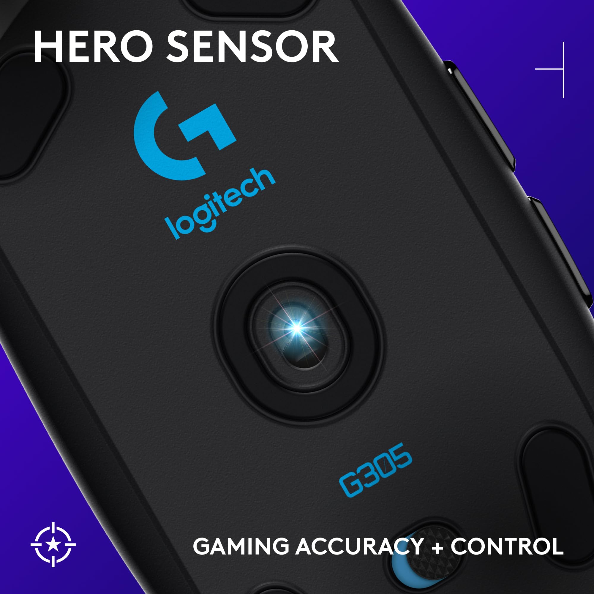 Logitech G305 Lightspeed Wireless Gaming Mouse, Hero Sensor, 12,000 DPI, Lightweight, 6 Programmable Buttons, 250h Battery, On-Board Memory, Compatible with PC, Mac - Black 🍁 All In One Marketplace Canada