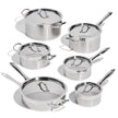 Lagostina Moderna 12-Piece Stainless Steel Cookware Set, Commercial Capsule Base, Induction Safe Pots and Pan Set Includes Saucepan, Casserole, Dutch Oven & Lids, Oven Safe up to 400°F / 204ºC 🍁 All In One Marketplace Canada