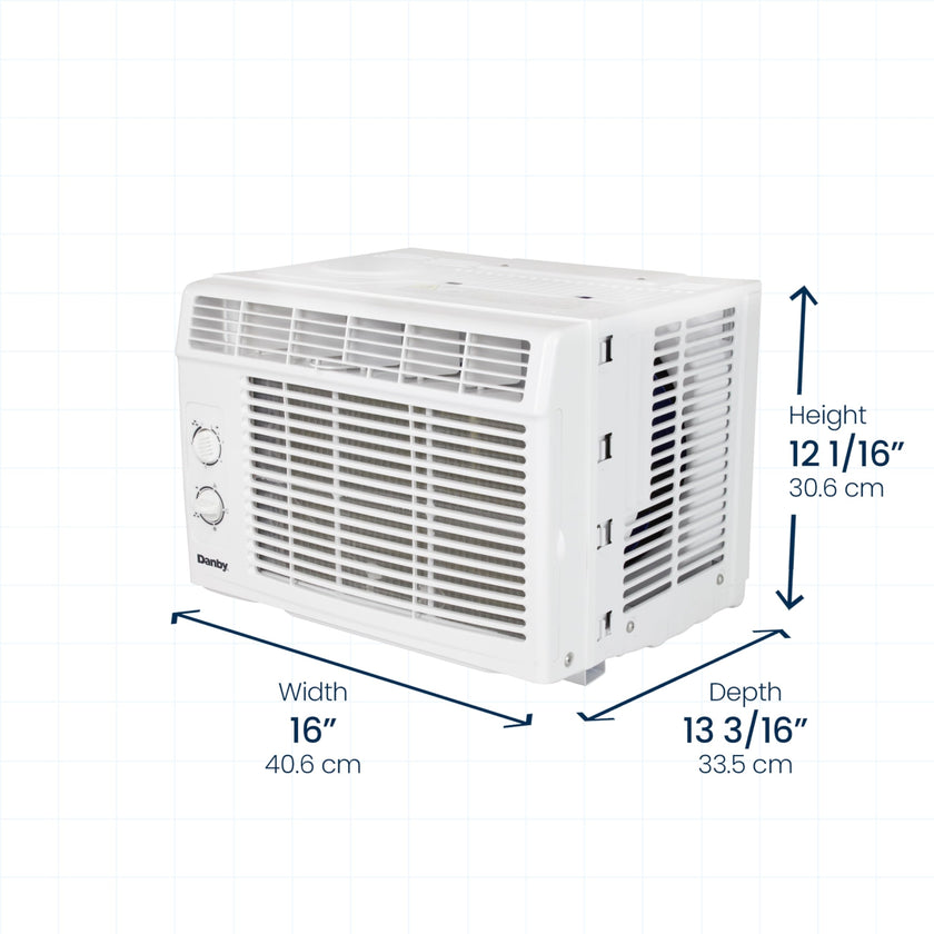 Danby DAC050MB1WDB 5,000 BTU Window Air Conditioner, 2 Cooling and Fan Settings, Easy to Use Mechanical Rotary Controls, Ideal for Rooms Up to 150 Square Feet 🍁 All In One Marketplace Canada