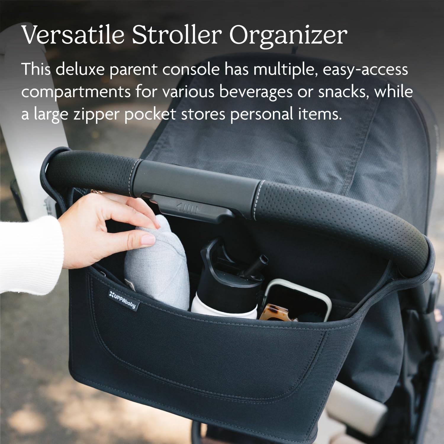 UPPAbaby Carry-All Parent Organizer/Fits on Vista, Cruz, Minu, Minu Duo, G-Series Strollers/Secure Zippered Pocket + Beverage Compartments 🍁 All In One Marketplace Canada