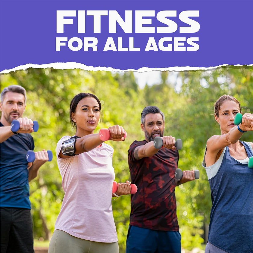Yes4All Dumbbell Neoprene, poids et haltere, Weight Set, Hand Weights for Women, Dumbbells Pair, Free Weights (M. Purple - 20lbs) 🍁 All In One Marketplace Canada