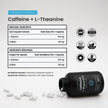 Caffeine Pills with L-Theanine - 180 Energy Pills for Women & Men - Clean & Long-Lasting Focused Energy - Sustained Release 100mg Caffeine + 200mg L Theanine - No Crash Capsules, Vegan Supplement 🍁 All In One Marketplace Canada