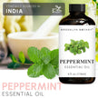 Brooklyn Botany Peppermint Essential Oil - Huge 118 ml - 100% Pure and Natural - Premium Grade with Dropper - for Aromatherapy and Diffuser 🍁 All In One Marketplace Canada