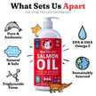 Salmon Oil for Dogs 946 mL - Healthy Skin & Coat, Fish Oil, Omega 3 EPA DHA, Liquid Food Supplement for Pets, All Natural, Supports Joint & Bone Health, Natural Allergy & Inflammation Defense 🍁 All In One Marketplace Canada