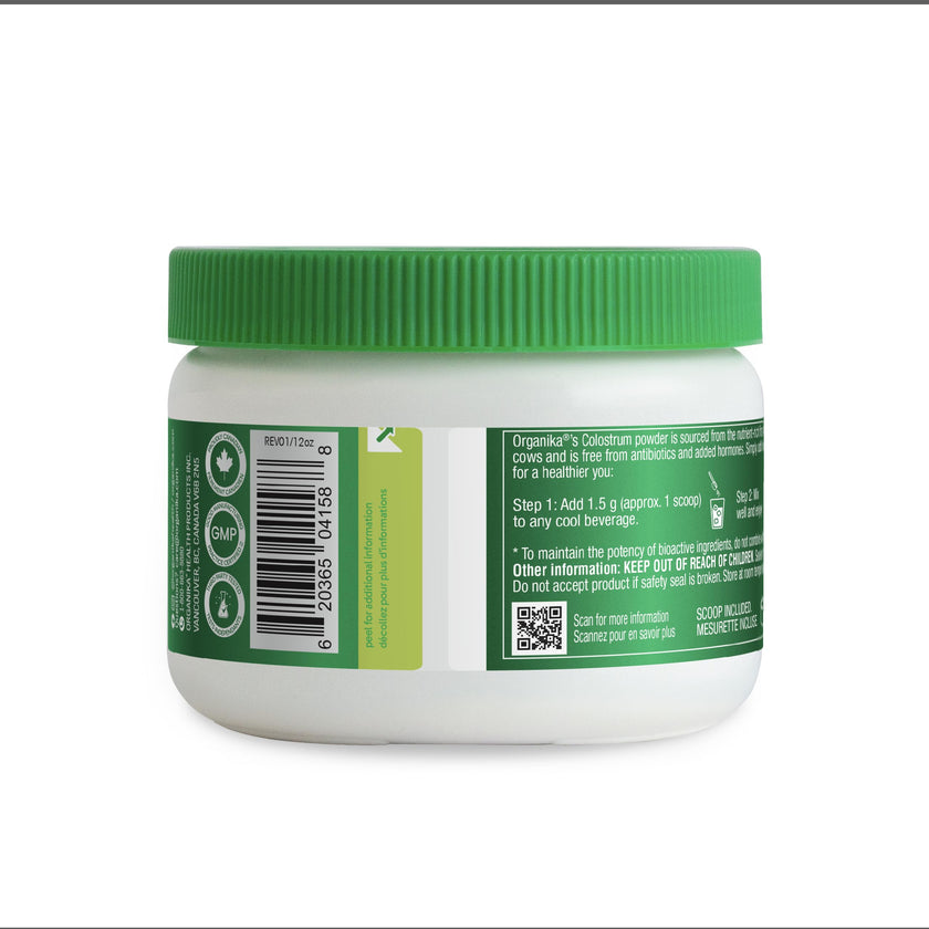 Organika Canadian-Made Colostrum (Bovine)- Immune Support, Grass-Fed- 150g 🍁 All In One Marketplace Canada